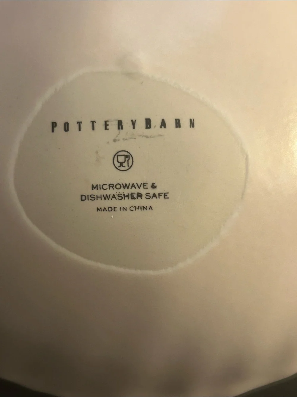 Pottery Barn Divided Nut /Candy Ivory Ceramic Seashell Dish. 10 1/2” EUC